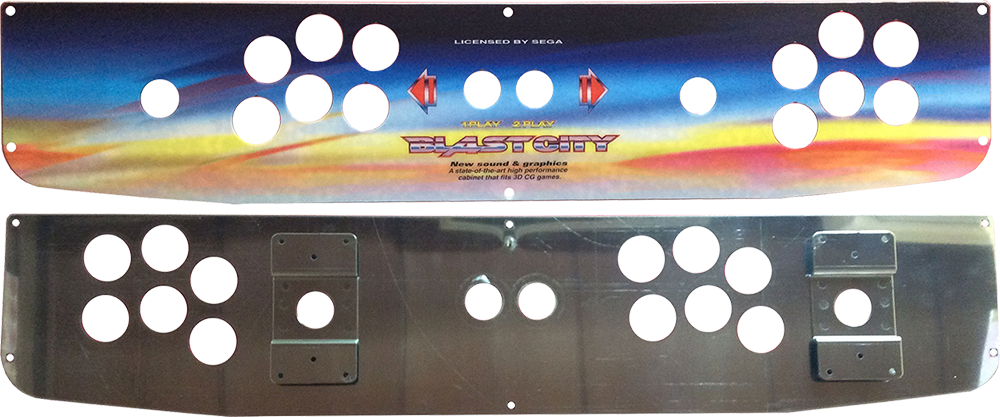 Arcade Control Panel - Sanwa Blast City 2L12B - Unpopulated